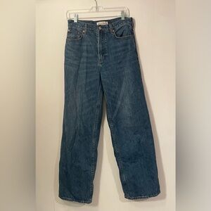 Women’s Denim Forum low rise baggy jeanss